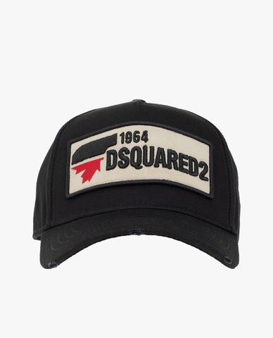  DSQUARED2 - Nón lưỡi trai thêu logo nổi thời trang 
