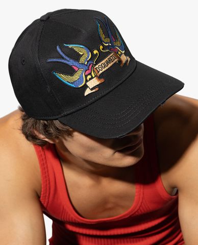  DSQUARED2 - Nón bóng chày nam rách vải cá tính 