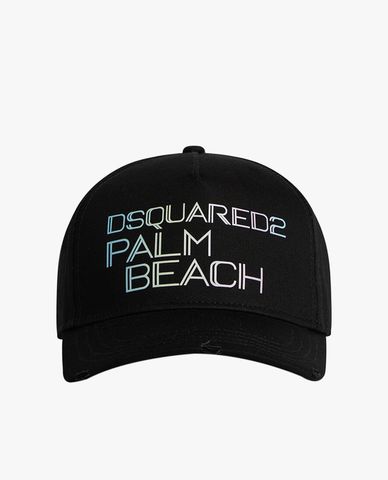  DSQUARED2 - Nón bóng chày nam phối logo lớn Tropical 