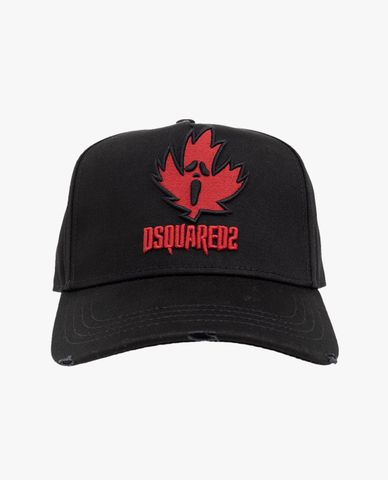 DSQUARED2 - Nón bóng chày nam thêu logo Horror 