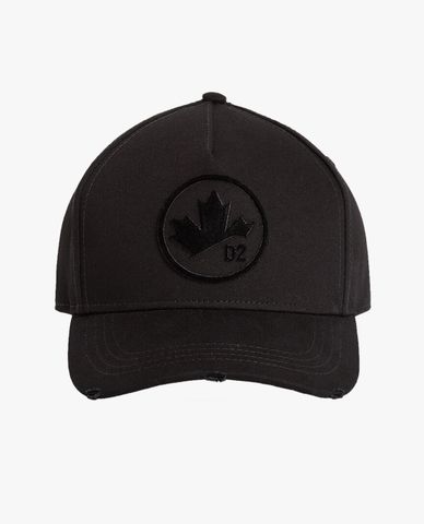  DSQUARED2 - Nón bóng chày unisex thêu nổi D2 Leaf 