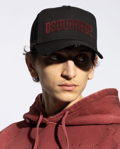  DSQUARED2 - Nón bóng chày nam đính đá nổi bật 