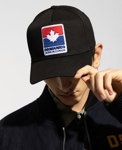  DSQUARED2 - Nón bóng chày nam phối logo Mütze 