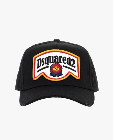  DSQUARED2 - Nón bóng chày nam Cotton Gabardine 