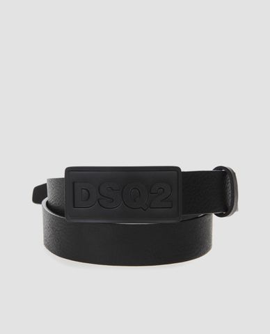  DSQUARED2 - Thắt lưng da nam DSQ2 Young Plaque 
