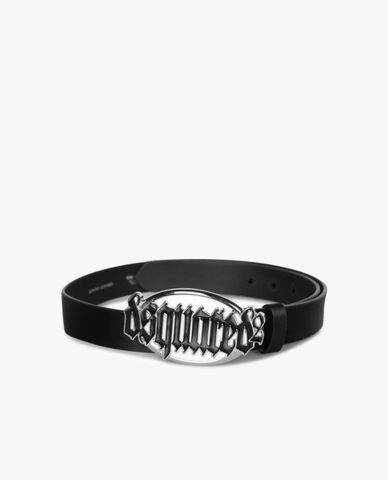  DSQUARED2 - Thắt lưng nữ bản vừa phối mặt kim loại sang trọng 