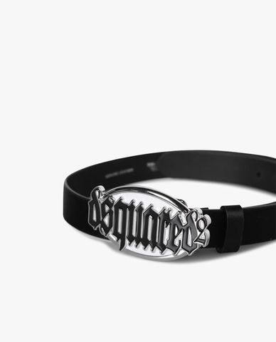  DSQUARED2 - Thắt lưng nữ bản vừa phối mặt kim loại sang trọng 