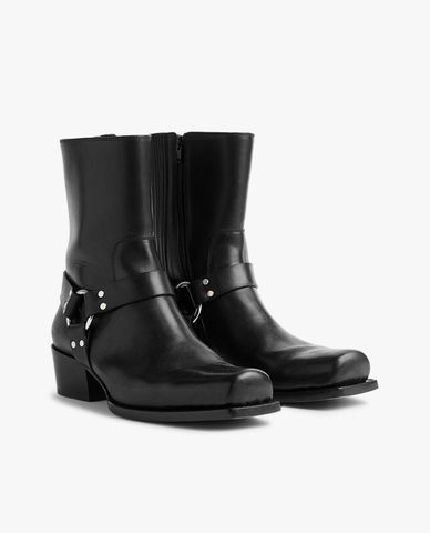  DSQUARED2 - Giày boots nam mũi vuông Ring 