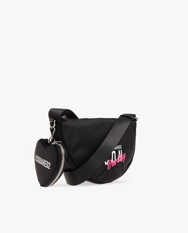  DSQUARED2 - Túi bao tử nữ phối logo kèm ví nhỏ Icon Darling 