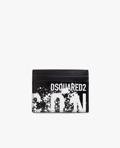  DSQUARED2 - Ví đựng thẻ nam phối logo Icon 