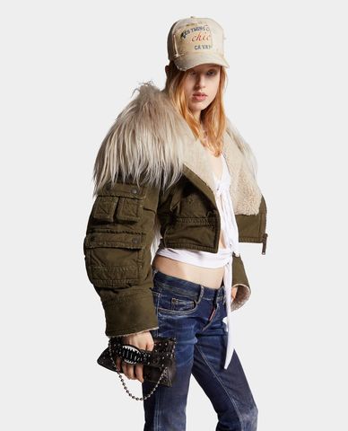  DSQUARED2 - Túi đeo vai nữ hình thang Gothic Belt 