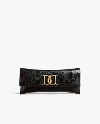  DSQUARED2 - Clutch nữ phom chữ nhật Double D 
