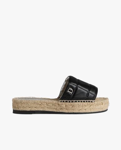  DSQUARED2 - Dép nữ quai ngang phối logo Espadrilles 
