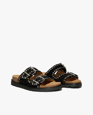  DSQUARED2 - Dép nam quai ngang phối đinh tán Gothic Grunge 