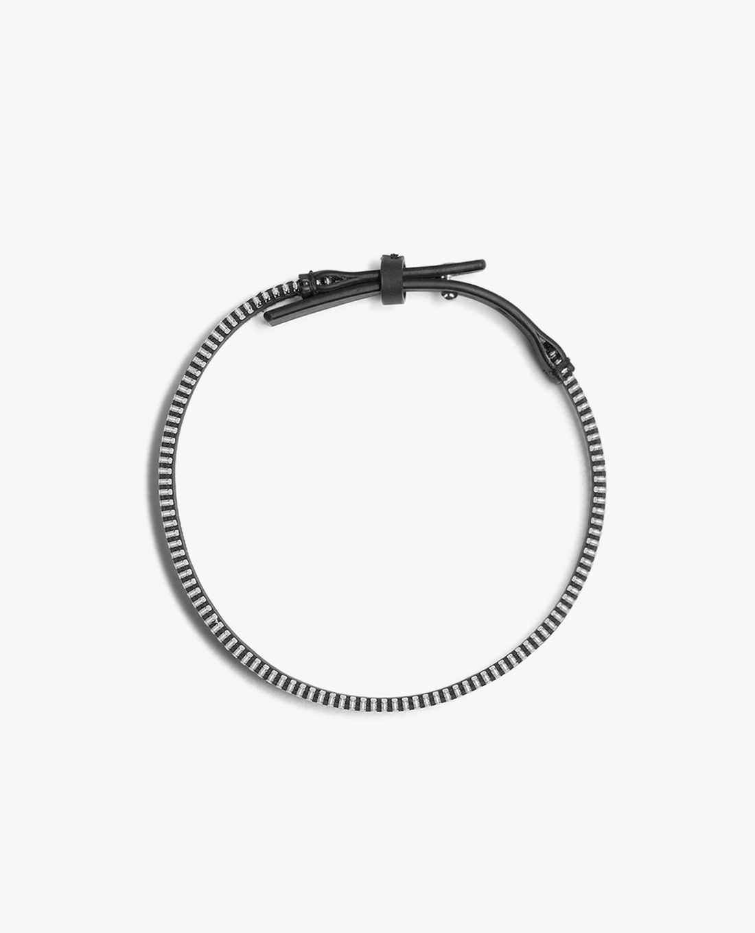 DSQUARED2 - Vòng cổ unisex choker da phong cách rock Zip Up