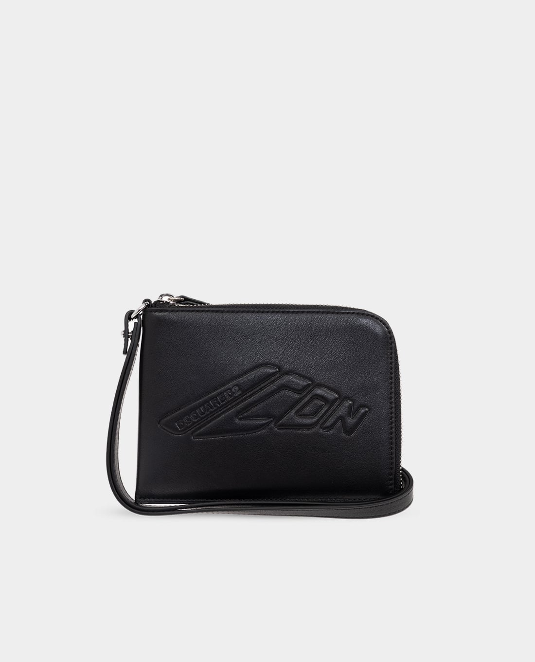 DSQUARED2 - Ví ngắn nữ phom chữ nhật khóa zip