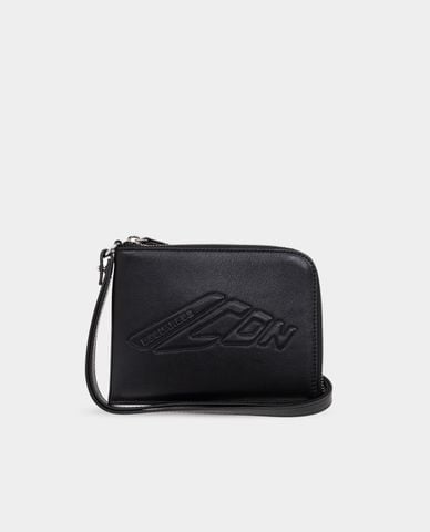  DSQUARED2 - Ví ngắn nữ phom chữ nhật khóa zip 