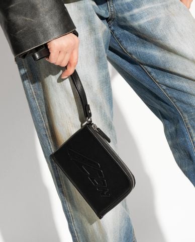  DSQUARED2 - Ví ngắn nữ phom chữ nhật khóa zip 