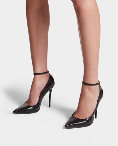  DSQUARED2 - Giày cao gót bít mũi nữ phối quai mảnh Double D 