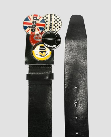  DSQUARED2 - Thắt lưng nam Punk Pin Buckle 