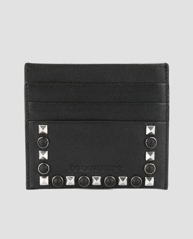  DSQUARED2 - Bao da đựng card phối đinh tán Dante 