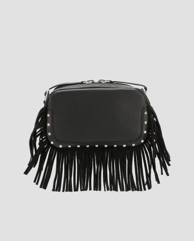  DSQUARED2 - Túi đeo vai nữ bằng da nhỏ phối tua rua Frame Bag 