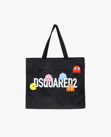  DSQUARED2 - Túi tote nam phom chữ nhật Pacman 