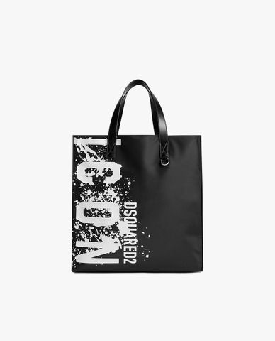  DSQUARED2 - Túi tote nam phối logo cỡ lớn Icon Splash 