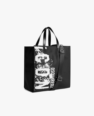  DSQUARED2 - Túi tote nam phối logo cỡ lớn Icon Splash 