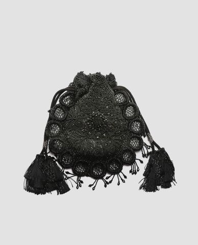  DSQUARED2 - Ví cầm tay nữ dây rút đính cườm 