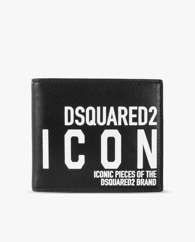  DSQUARED2 - Ví nam dáng ngắn gập đôi thời trang 