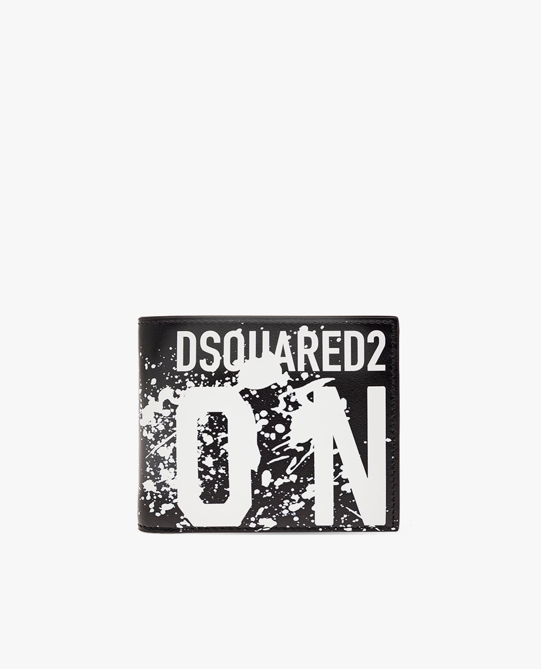 DSQUARED2 - Ví ngắn nam phom chữ nhật phối logo Icon