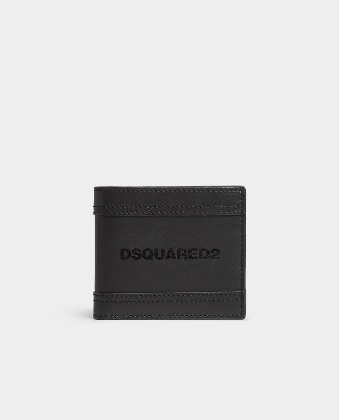 DSQUARED2 - Ví nam dáng ngắn Leather