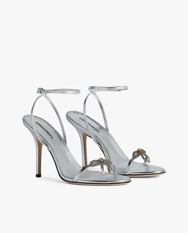  DSQUARED2 - Giày sandals cao gót quai ngang Bow 