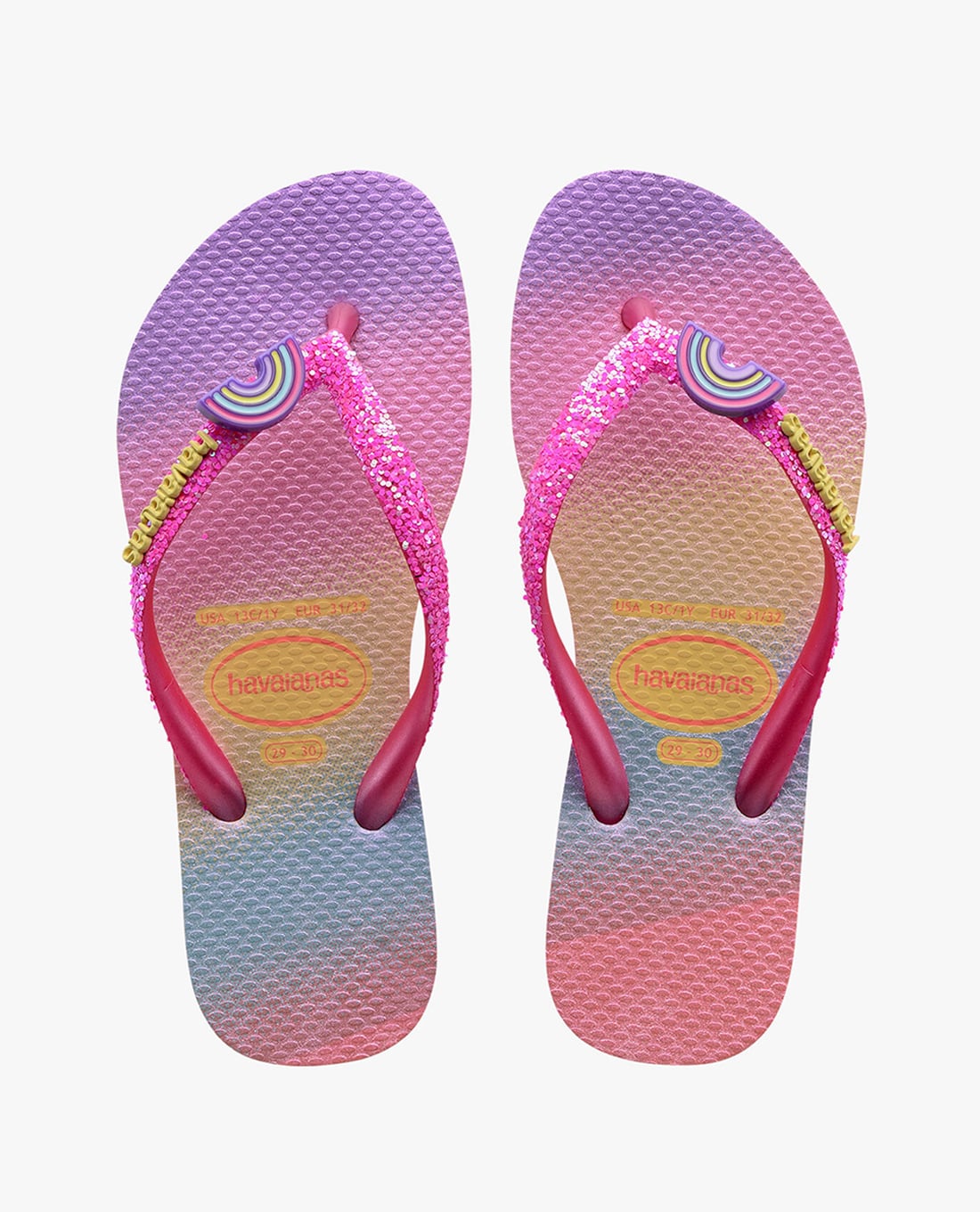 HAVAIANAS - Dép kẹp bé gái Kids Slim Glitter II