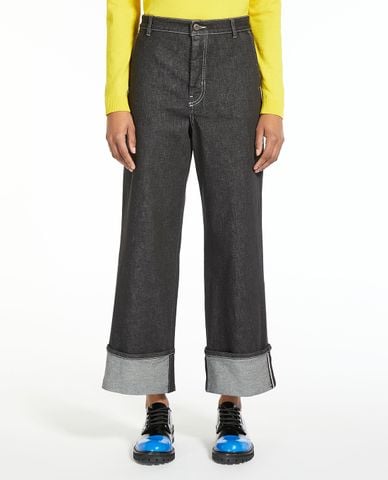  WEEKEND MAX MARA - Quần jeans nữ ống rộng Cambio 