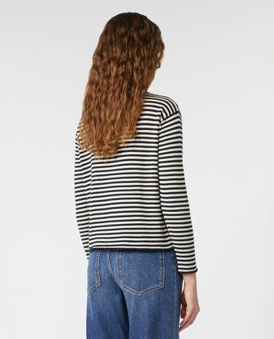  WEEKEND MAX MARA - Áo khoác dệt kim nữ cổ tròn tay dài Eritea 