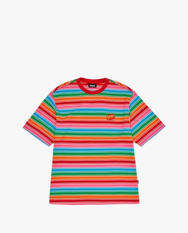  NERDY - Áo thun unisex cổ tròn tay ngắn Stripe 