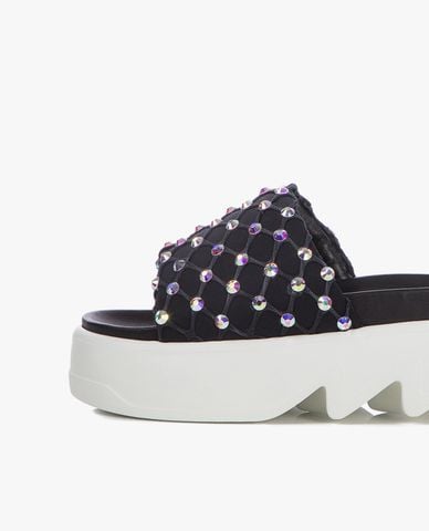  LE SILLA - Dép quai ngang nữ đính đá Pool Side 