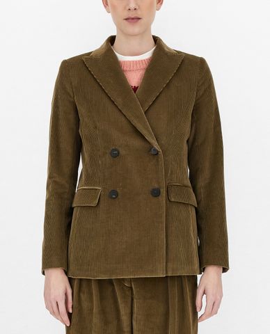  WEEKEND MAX MARA - Áo blazer nữ thanh lịch Cotton Velvet 