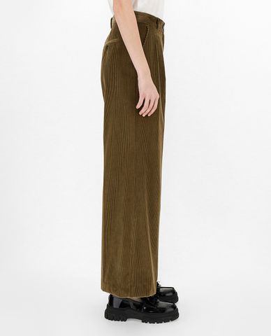  WEEKEND MAX MARA - Quần kiểu nữ ống rộng Cotton Velvet 