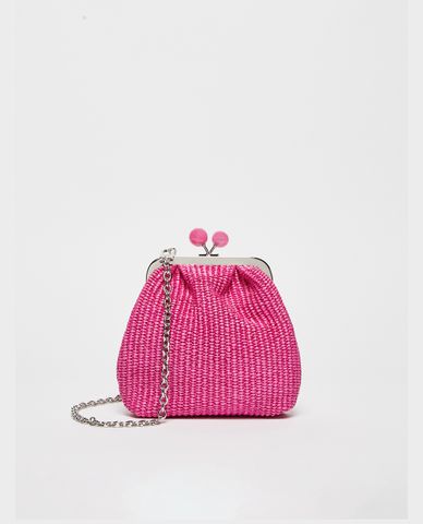  WEEKEND MAX MARA - Túi đeo chéo dáng bầu phối dây xích Canoa 