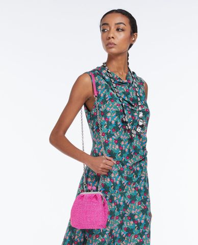  WEEKEND MAX MARA - Túi đeo chéo dáng bầu phối dây xích Canoa 