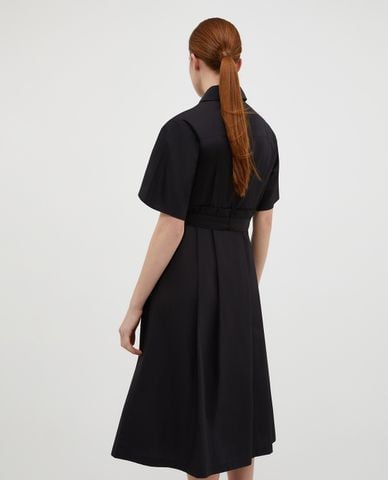  MAX&Co. - Đầm sơ mi xếp li midi cổ bẻ tay ngắn Zeppa 