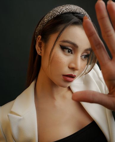  CECI - Băng đô cài tóc nữ bản dày bọc vải thời trang 