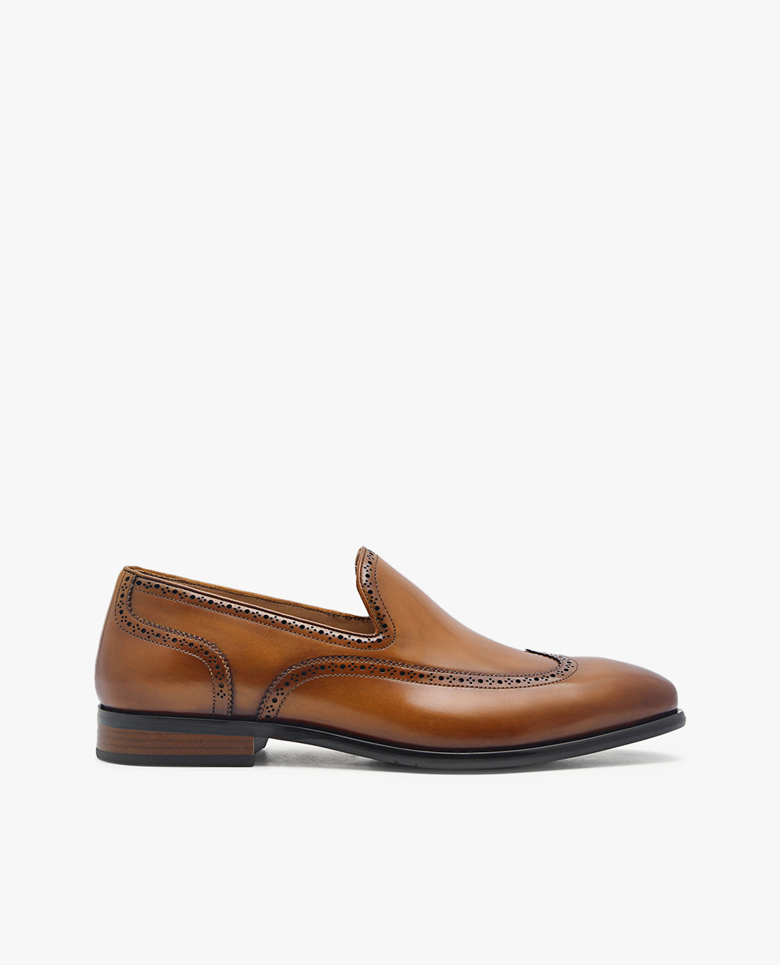 PEDRO - Giày tây nam mũi nhọn Steve Leather Brogue Loafers