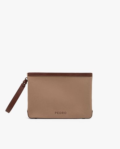  PEDRO - Ví cầm tay nam chữ nhật Monochrome Clutch 