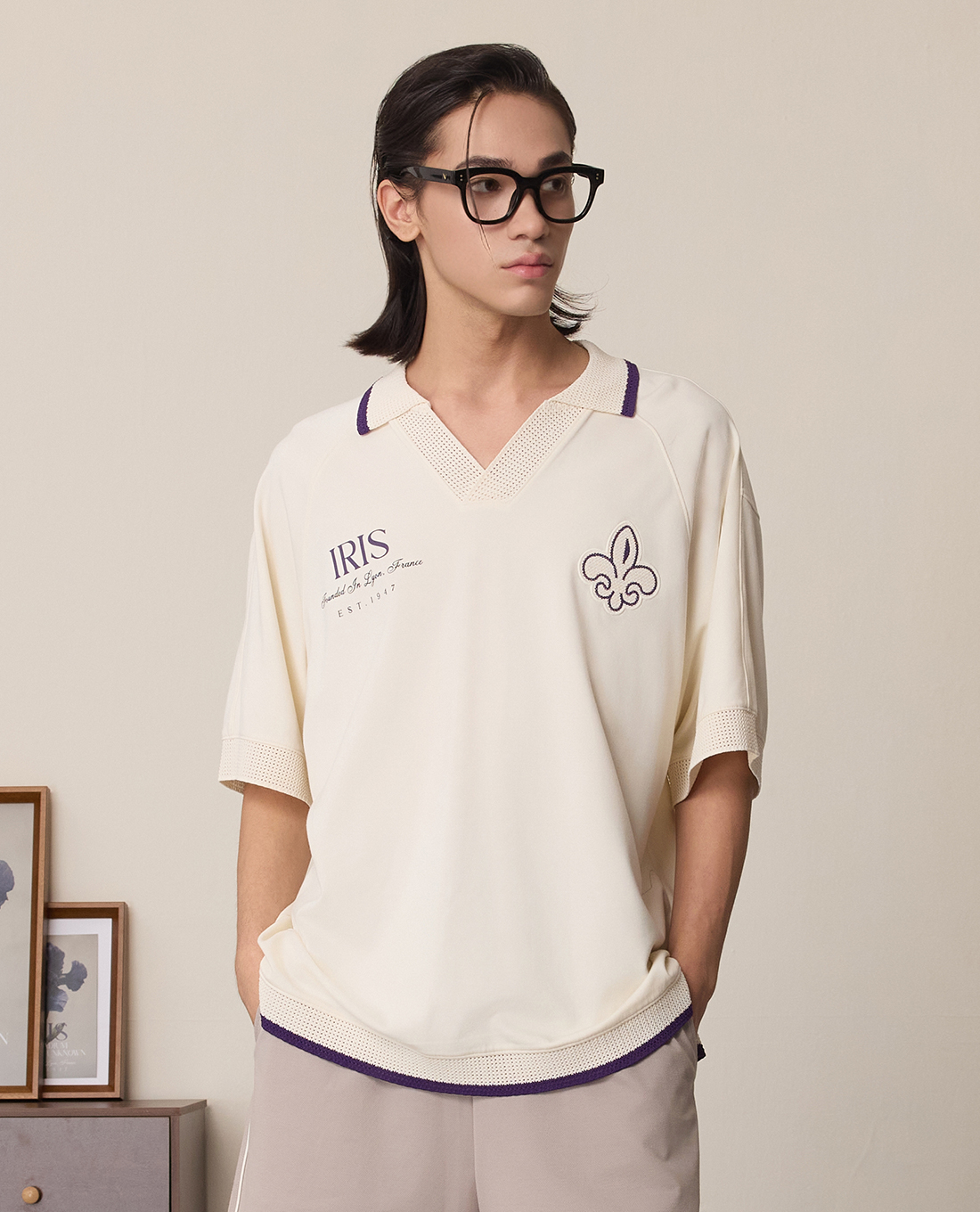 PALLADIUM - Áo polo nam cổ bẻ tay ngắn hiện đại