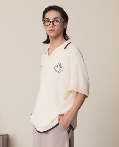  PALLADIUM - Áo polo nam cổ bẻ tay ngắn hiện đại 