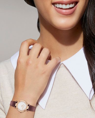  COACH - Đồng hồ nữ mặt tròn Carry 14504017 